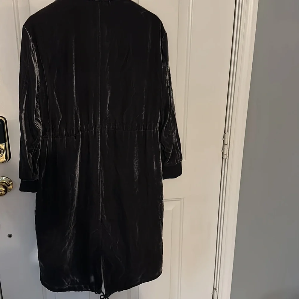 Gap Gray Velvet Velour Dress - Picture 3 of 5